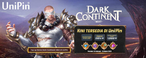 Taklukkan Para Iblis! Dapatkan Bonus 20% Diamond & Gift Package Senilai 1,000 Diamonds di Game Dark Continent: Mist bersama UniPin